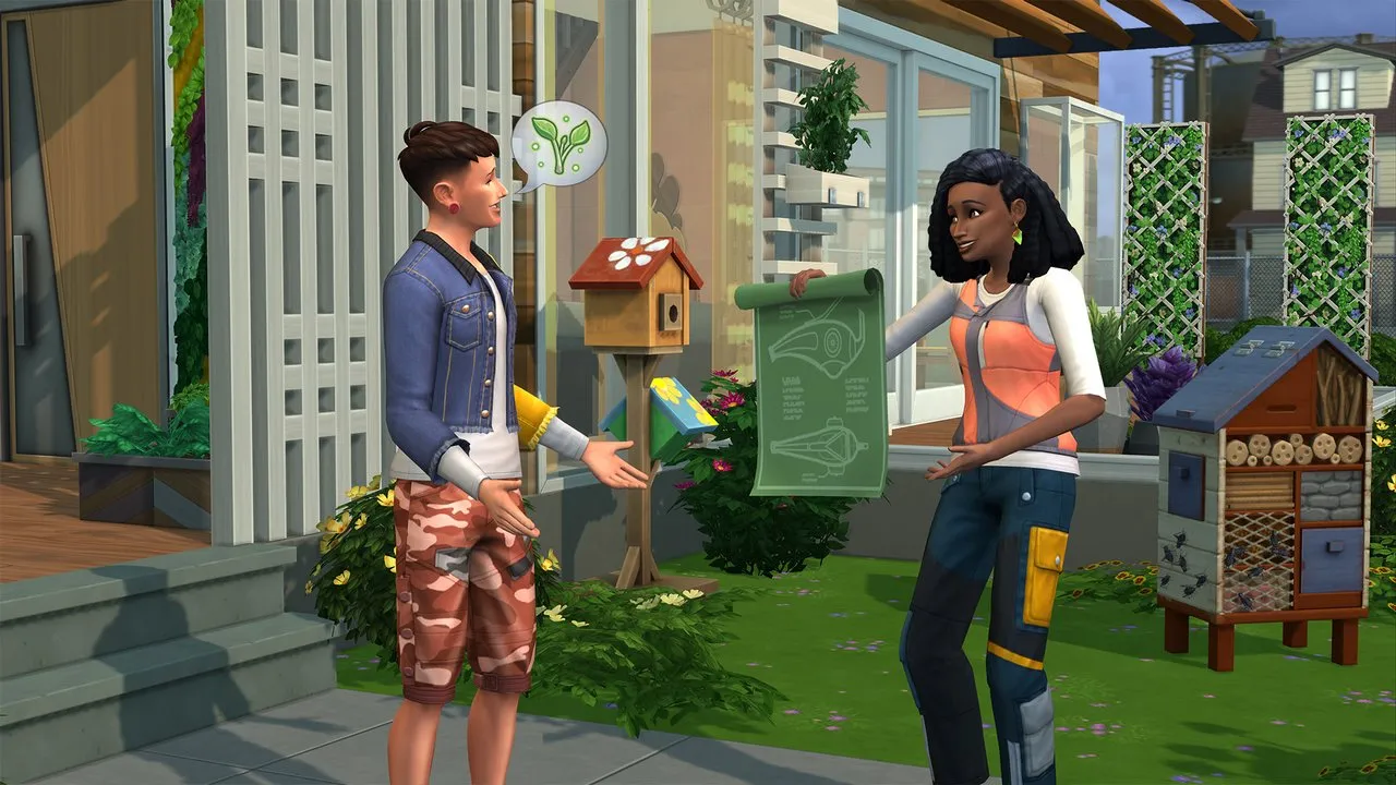 Eco Footprint indicator in The Sims 4 Eco Lifestyle