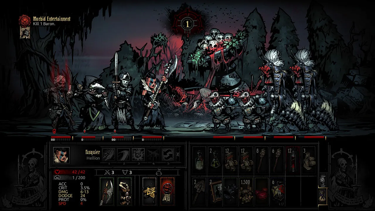 Enemy designs in Darkest Dungeon