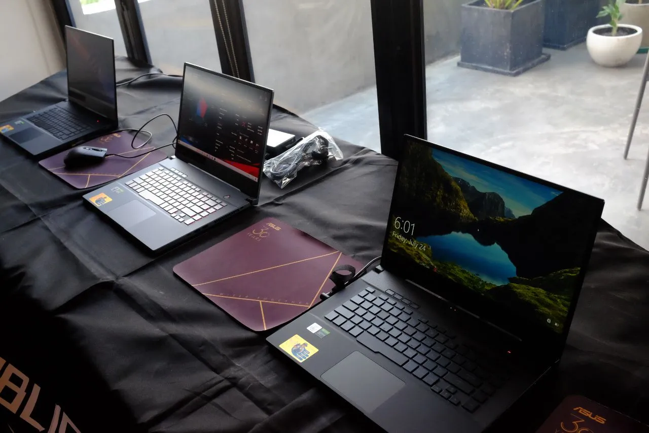 Event showcasing ASUS's new gaming laptops