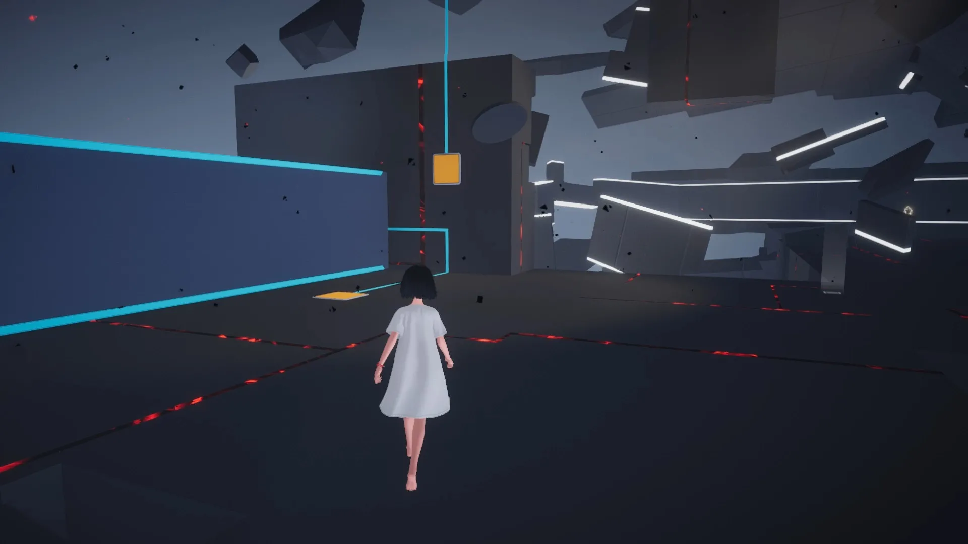 Ever Forward gameplay screenshot highlighting puzzle mechanics