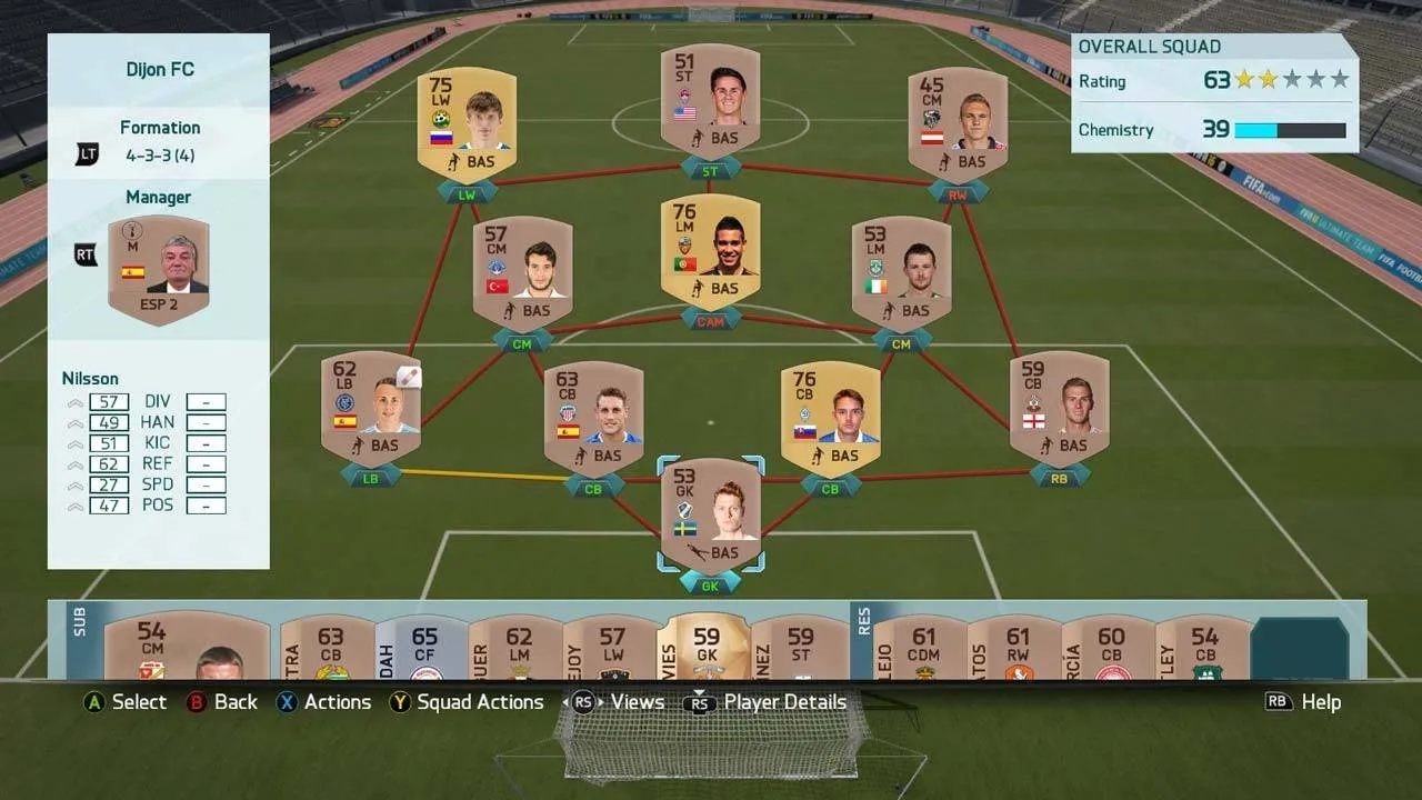 FIFA 16 Player Training