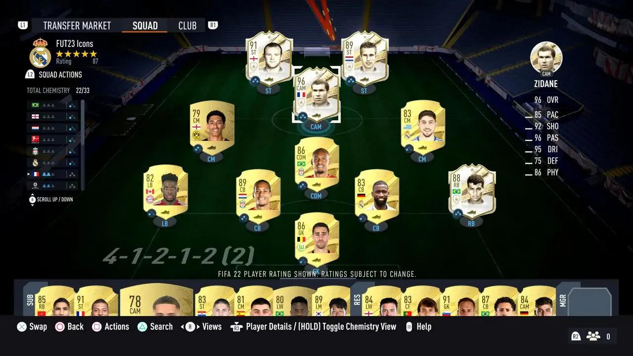 FIFA 23 FUT Chemistry system