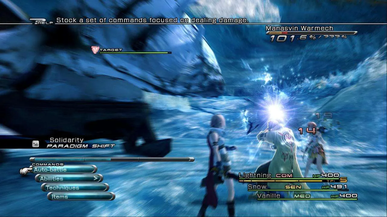 Final Fantasy XIII battle strategy