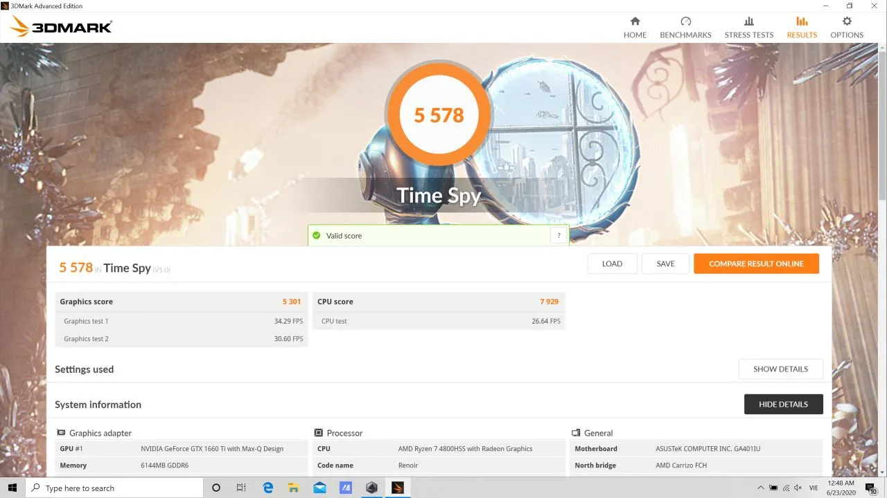 Further benchmark results of the ASUS Zephyrus G14