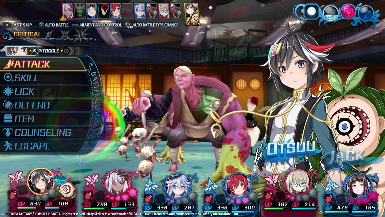 Gameplay in Mary Skelter 2