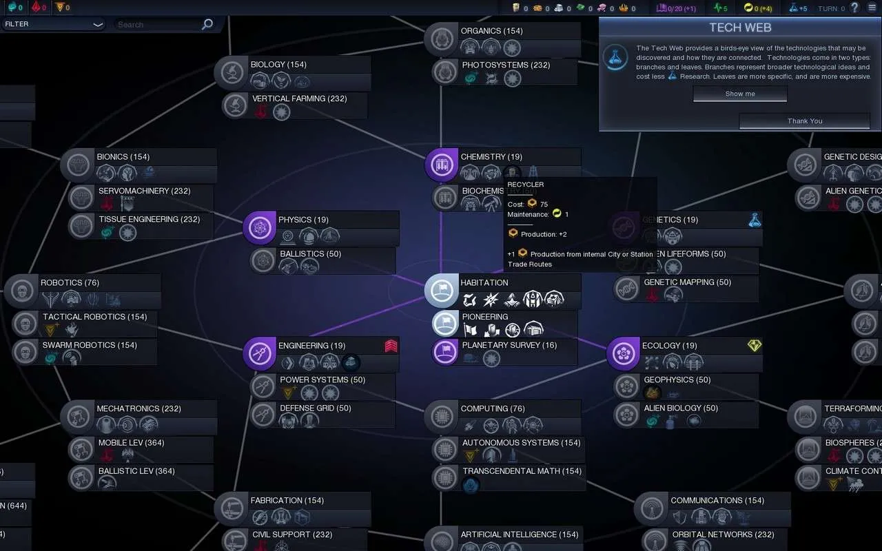 Gameplay Mechanics of Civilization: Beyond Earth