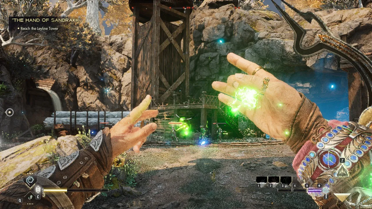 Gameplay on lower-end PC in Immortals of Aveum