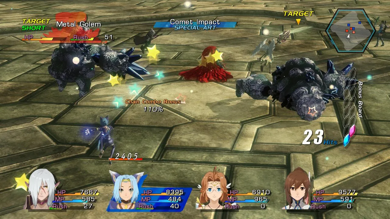 Gameplay screenshot of Star Ocean: The Last Hope