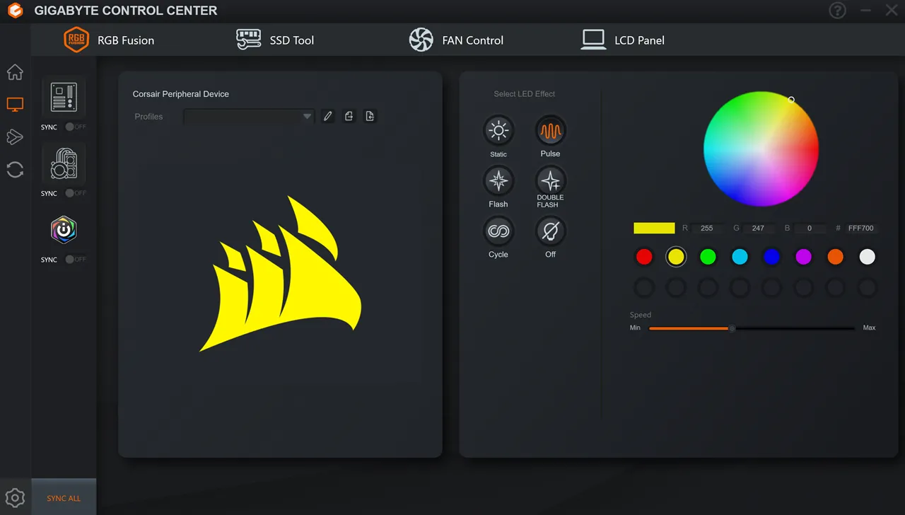 GIGABYTE and Corsair RGB Integration