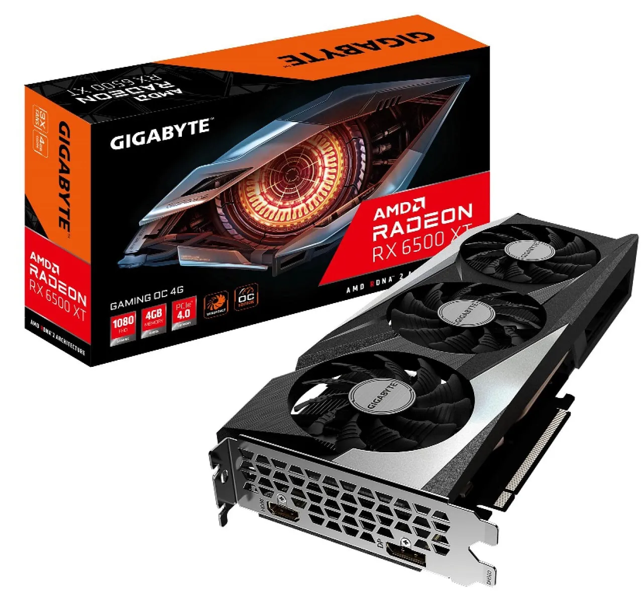 GIGABYTE Radeon RX 6500 XT GAMING OC Graphics Card