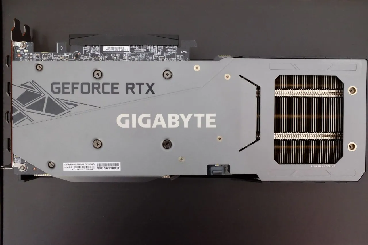 Gigabyte RTX 3060 Gaming OC 12G Cooling System