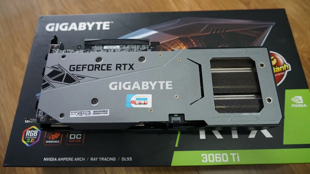 Gigabyte RTX 3060 Ti Gaming OC 8G Backplate