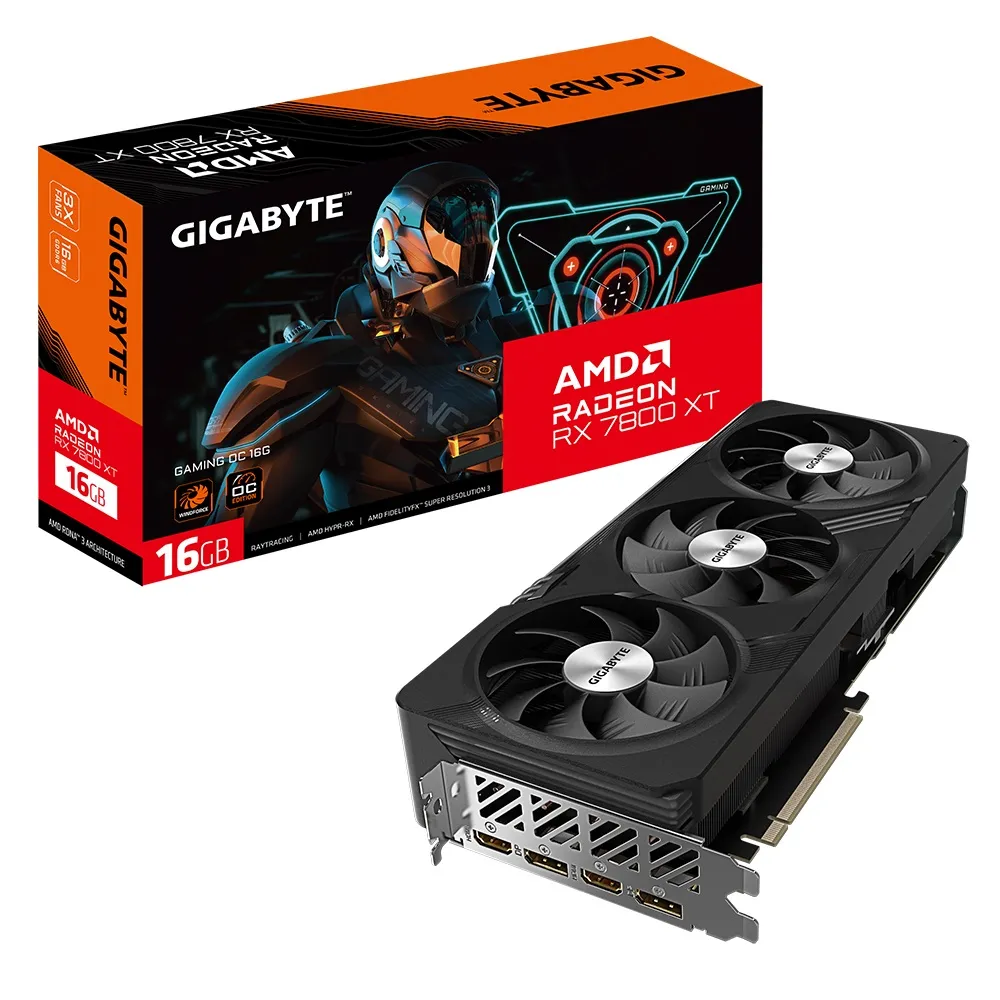 GIGABYTE RX 7800 XT and RX 7700 XT GAMING OC Graphics Cards with WINDFORCE Cooling