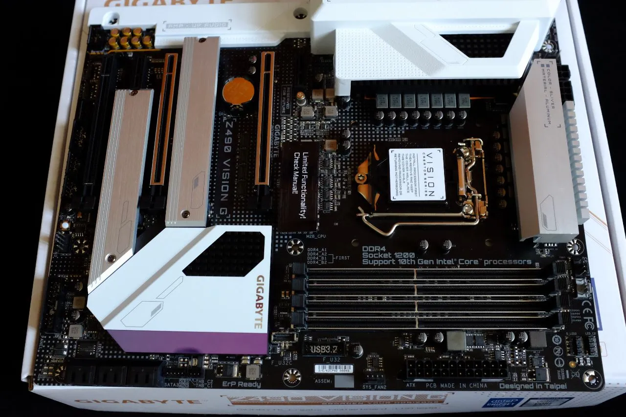 Gigabyte Z490 Vision G Motherboard Overview