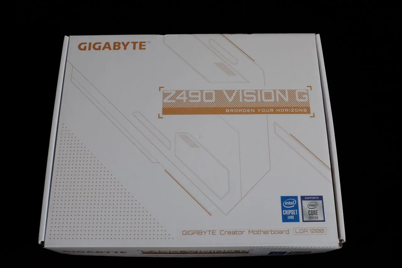 Gigabyte Z490 Vision G Motherboard Packaging