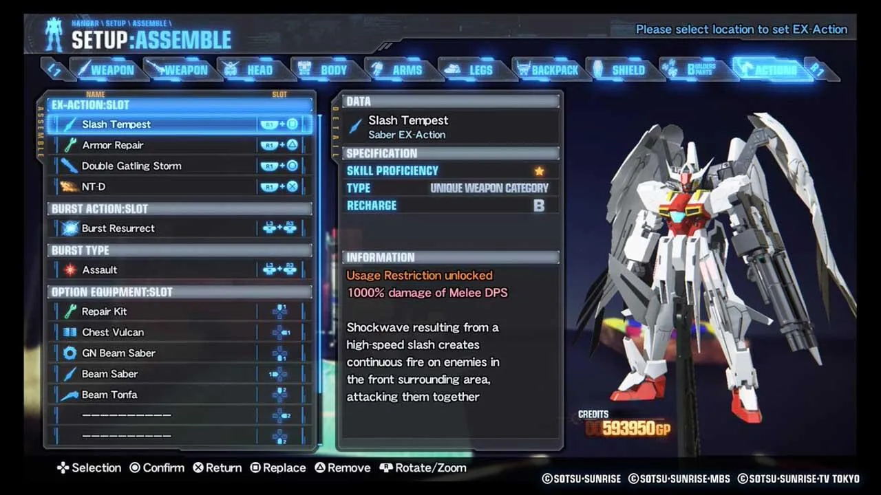 Gundam Breaker 3 Gameplay