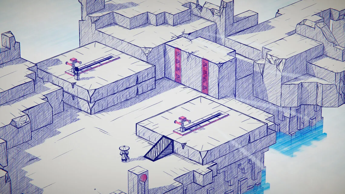 Inked: A Tale of Love - Main Character on a platform
