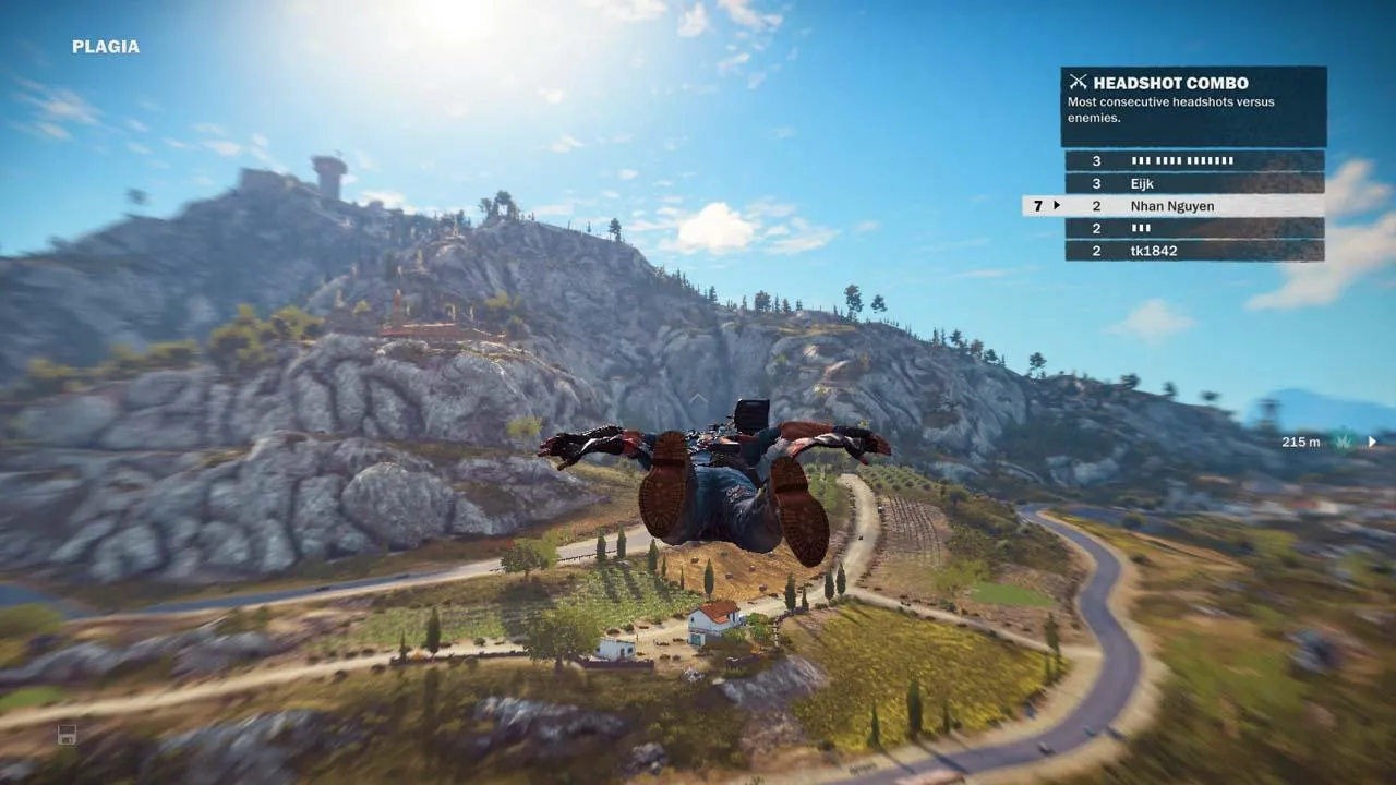Just Cause 3 – Wingsuit in action