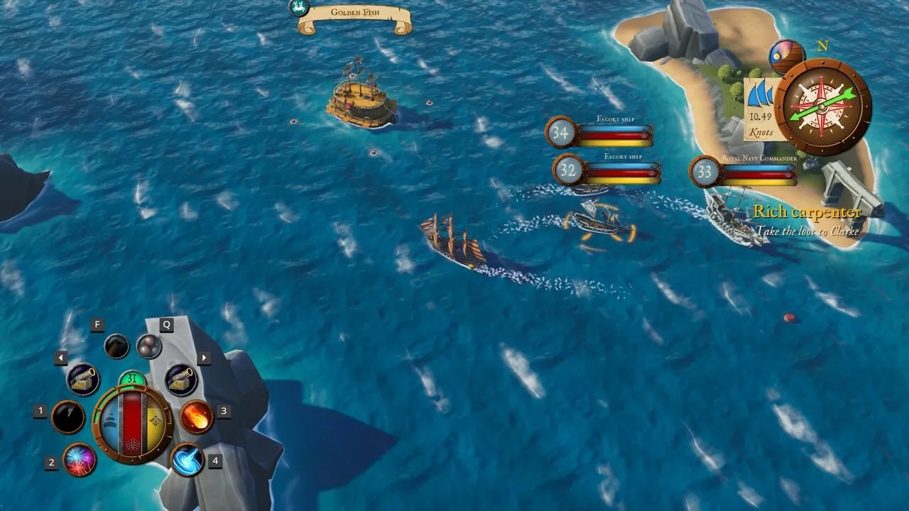 King of Seas naval combat