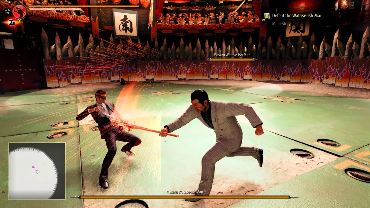 Kiryu in action