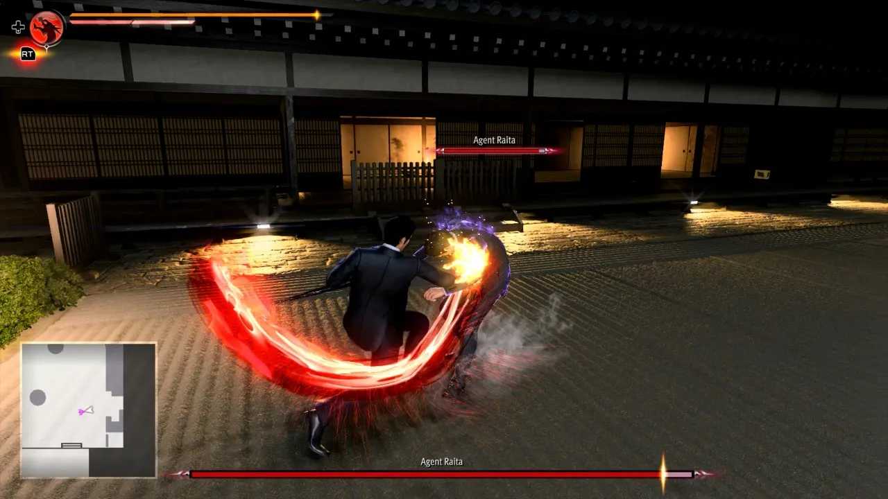 Kiryu using the Yakuza fighting style