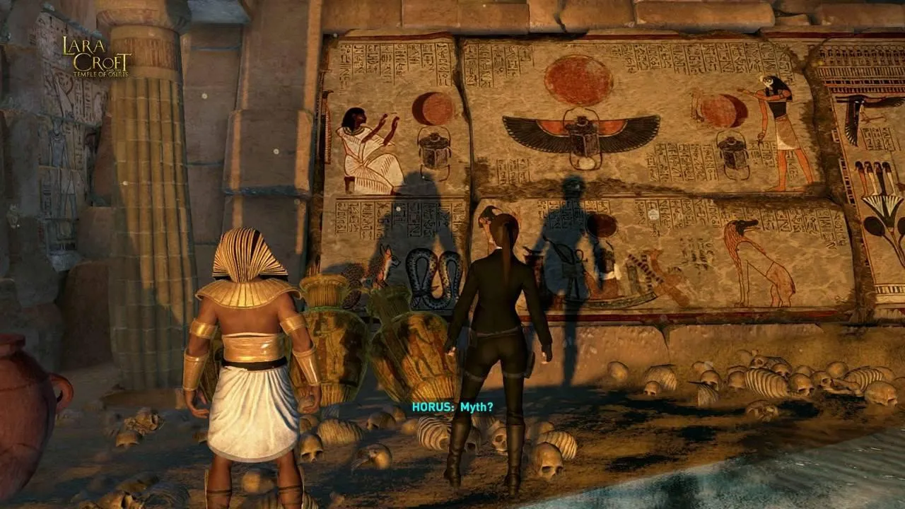Lara Croft and the Temple of Osiris gameplay screenshot showcasing environmental detail