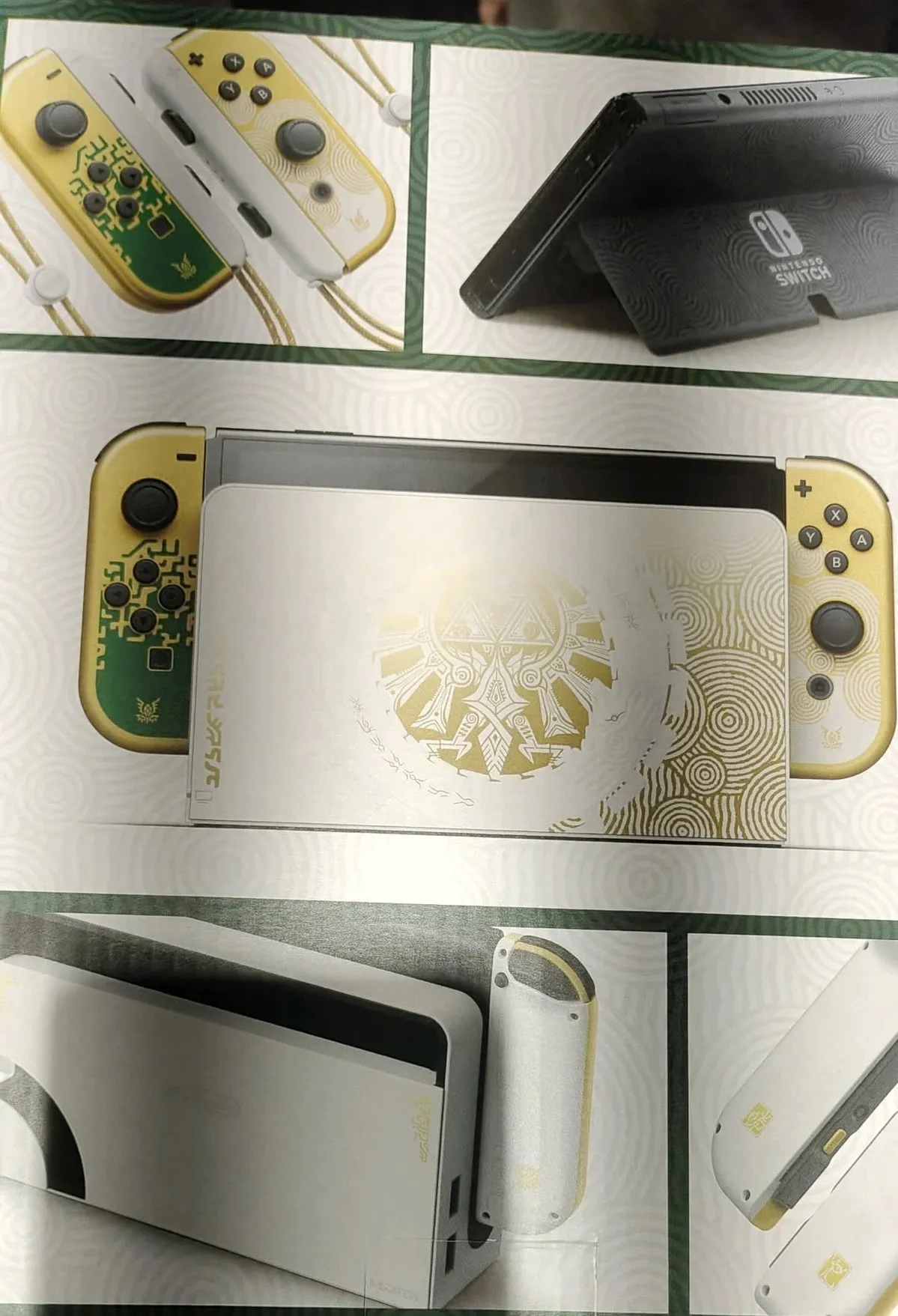 Leaked image of the Nintendo Switch OLED Zelda: Tears of the Kingdom edition dock
