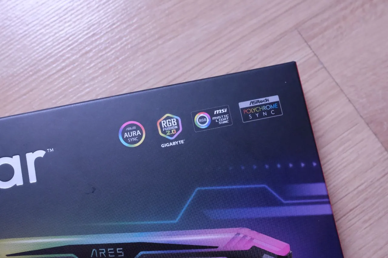 Lexar ARES RGB DDR5 6000MHz Packaging highlighting RGB