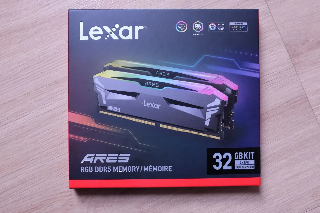 Lexar ARES RGB DDR5 6000MHz Packaging