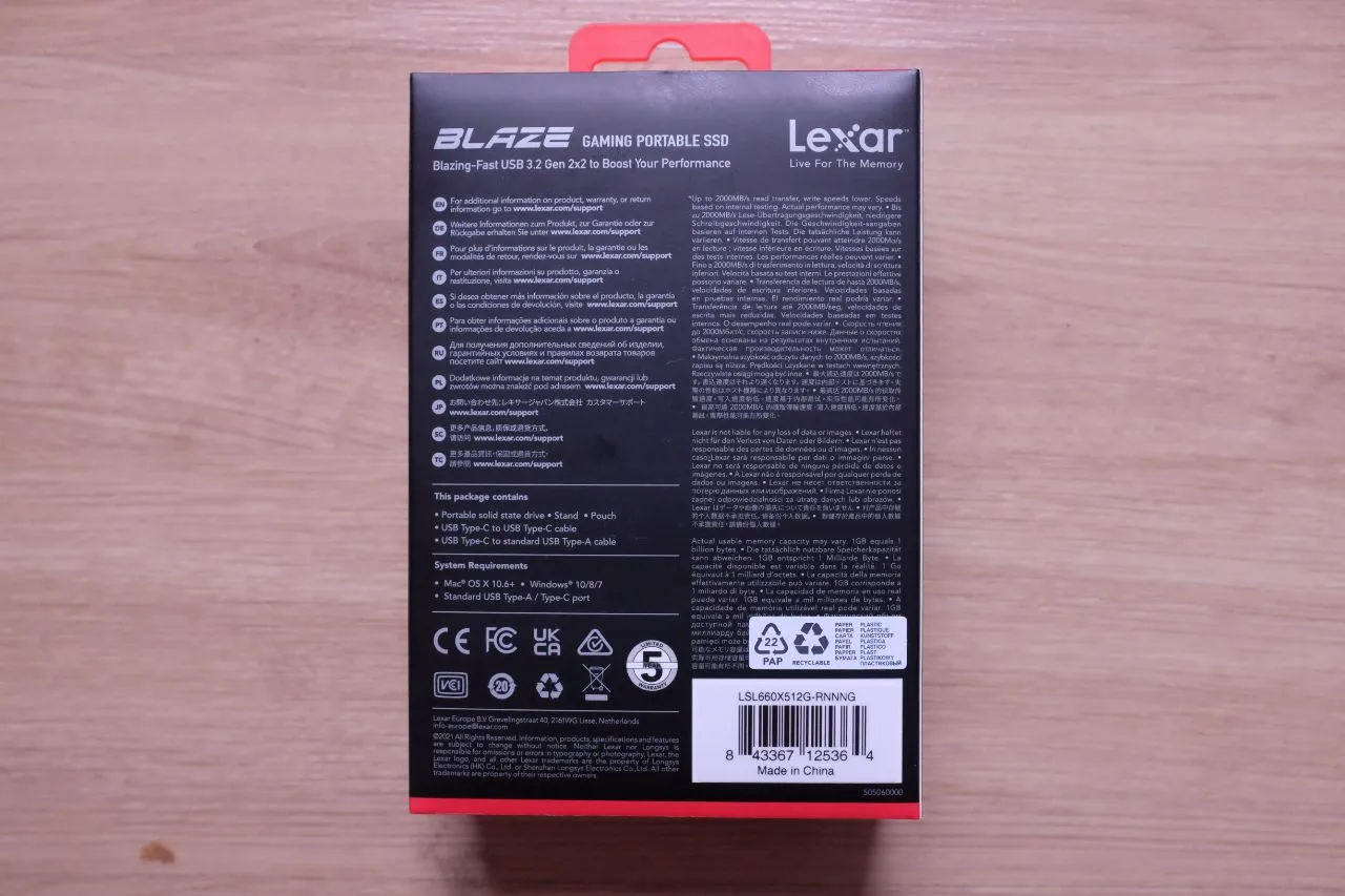 Lexar Blaze SL660 512GB - Accessories