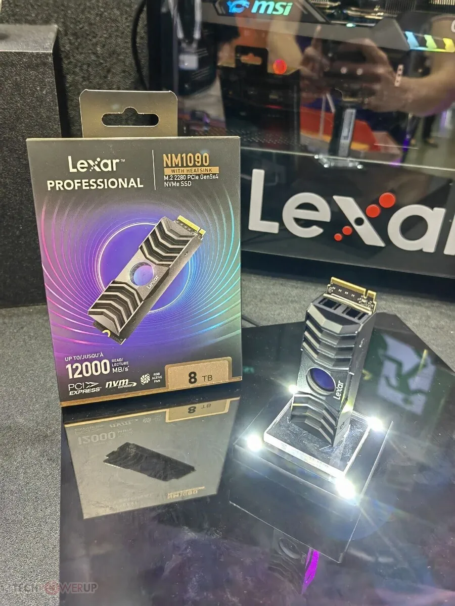 Lexar Professional NM1090 M.2 SSD with Heatsink and RGB Lighting