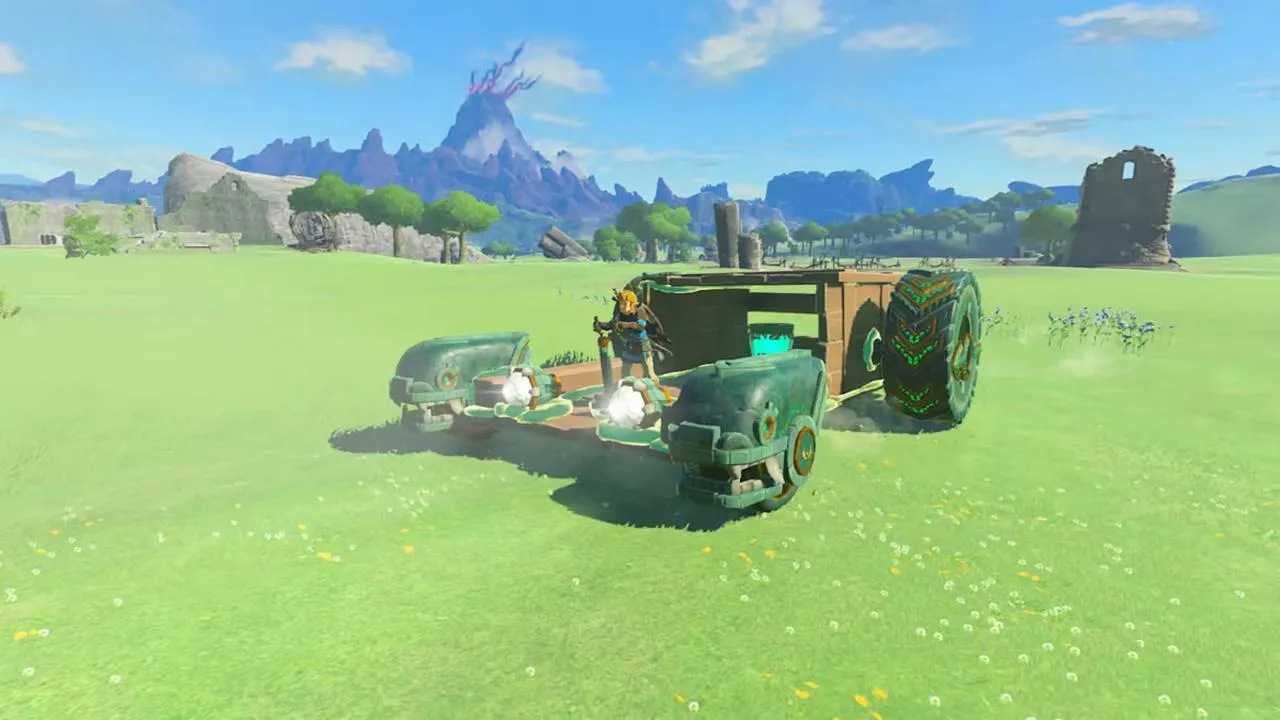 Link exploring sky islands