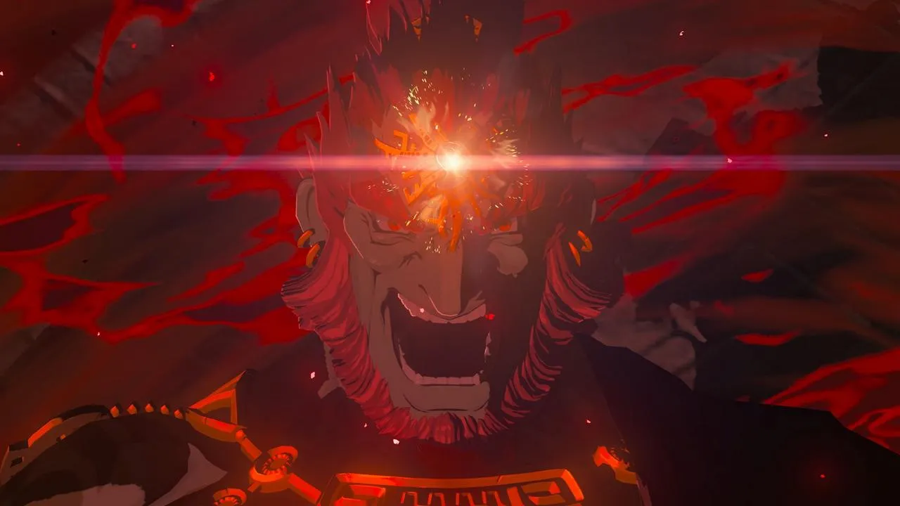Link fighting a construct