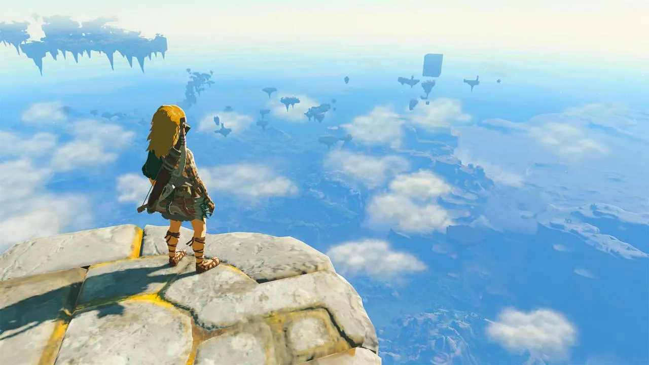 Link fighting an enemy