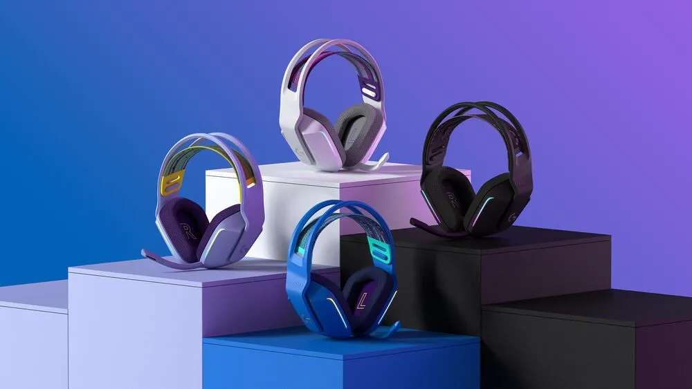 Logitech G733 LIGHTSPEED Wireless Gaming Headset in four colors