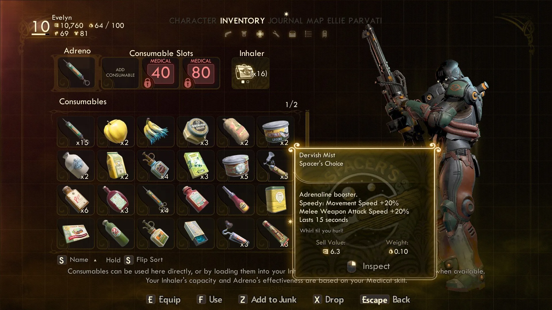 Looting in The Outer Worlds