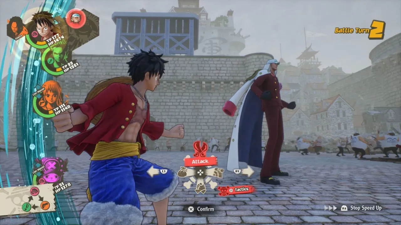 Luffy and Lim in One Piece Odyssey