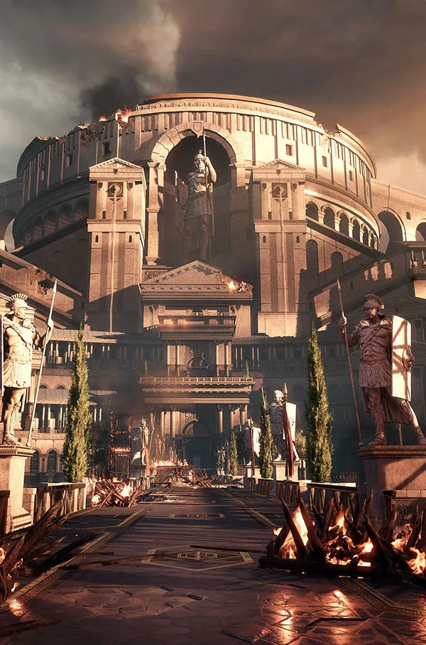 Marius about to execute an enemy in Ryse: Son of Rome.