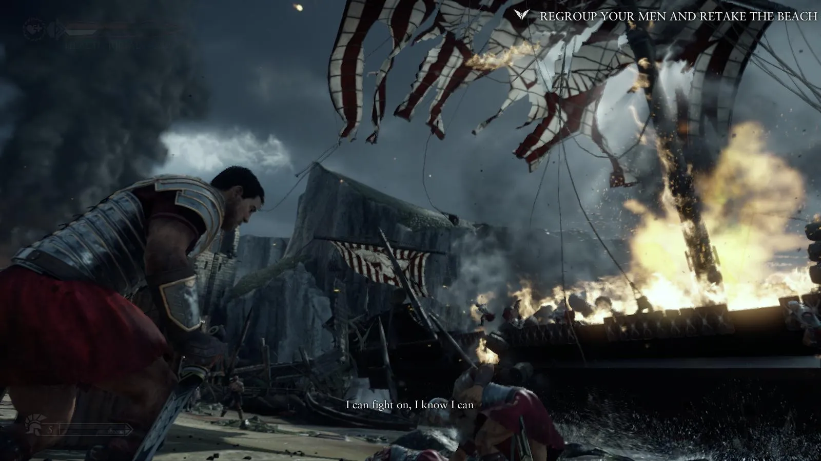 Marius confronting enemies in Ryse: Son of Rome.