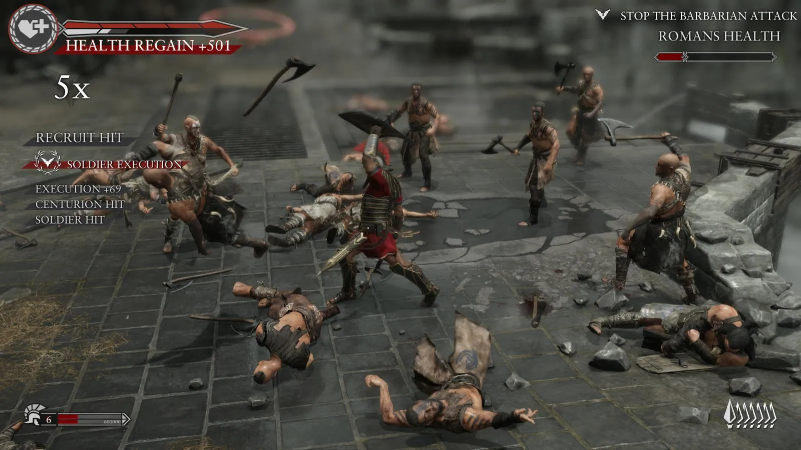 Marius engaged in combat in Ryse: Son of Rome.