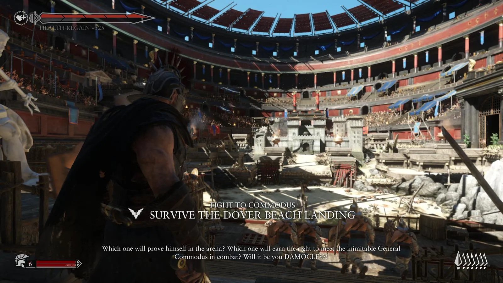 Marius fighting a barbarian chieftain in Ryse: Son of Rome.