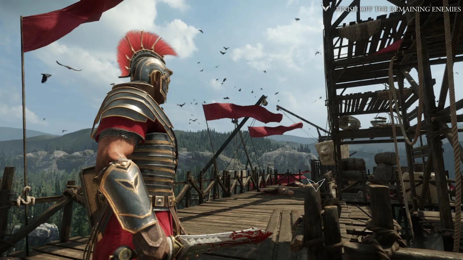 Marius fighting barbarians in Ryse: Son of Rome.
