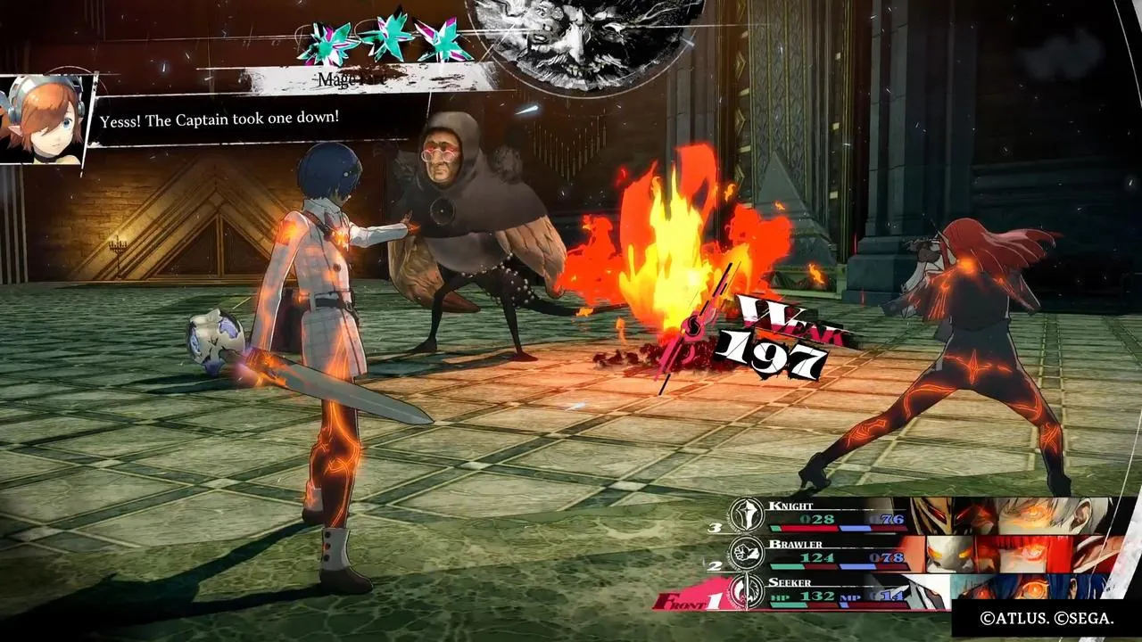 Metaphor: ReFantazio combat screenshot