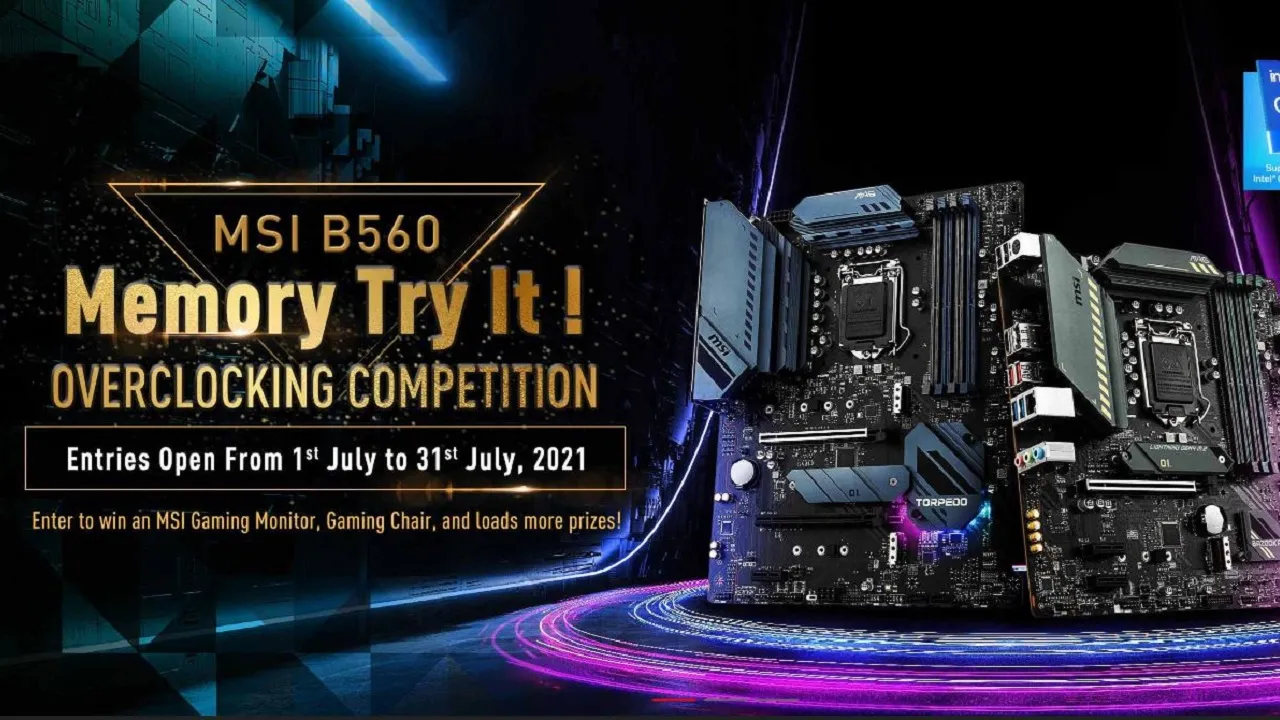 MSI B560 Memory Try It! competition results