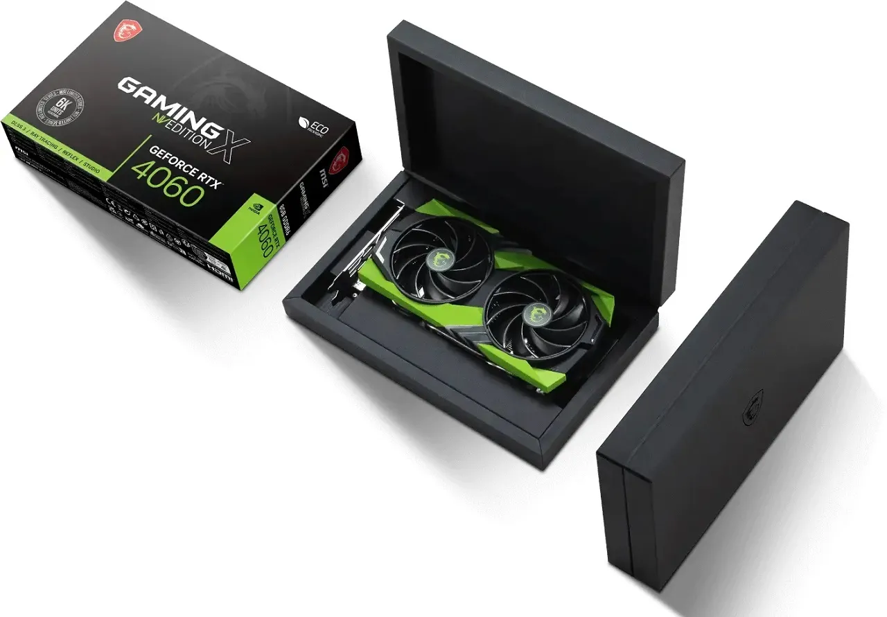 MSI GeForce RTX™ 4060 GAMING X 8G NV EDITION eco-friendly packaging