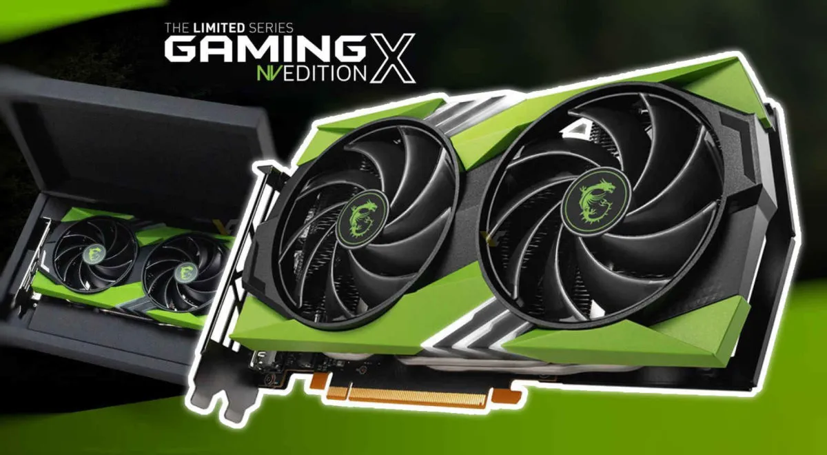 MSI GeForce RTX™ 4060 GAMING X 8G NV EDITION featuring NVIDIA Green