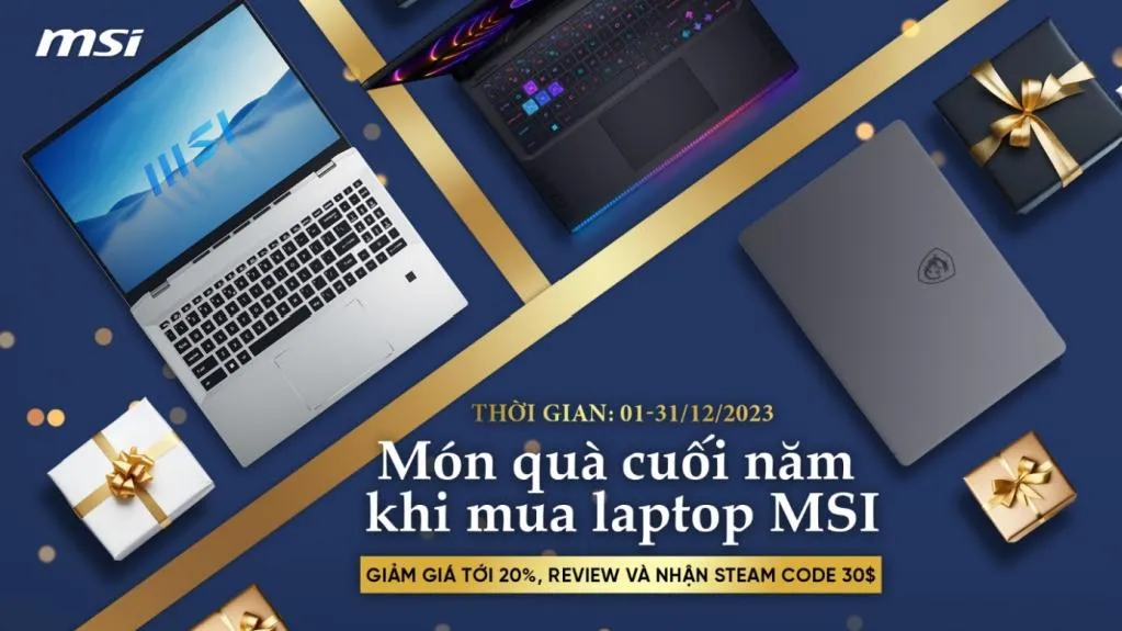 MSI Laptop Year-End Promotion