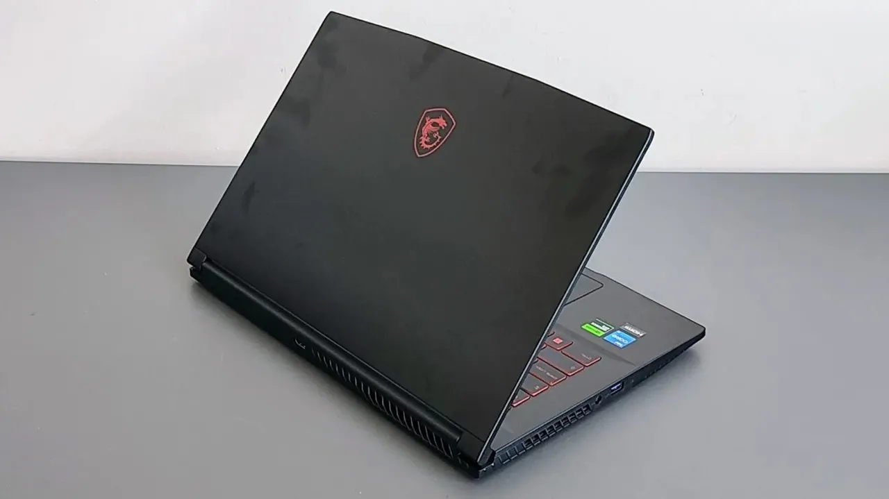 MSI Thin GF63 showcasing its sleek aluminum design and keyboard