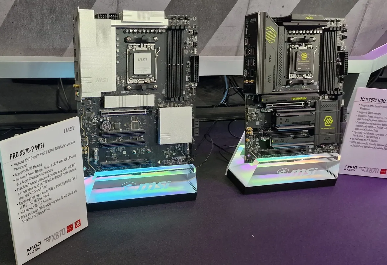 MSI X870 Motherboard at Computex 2024