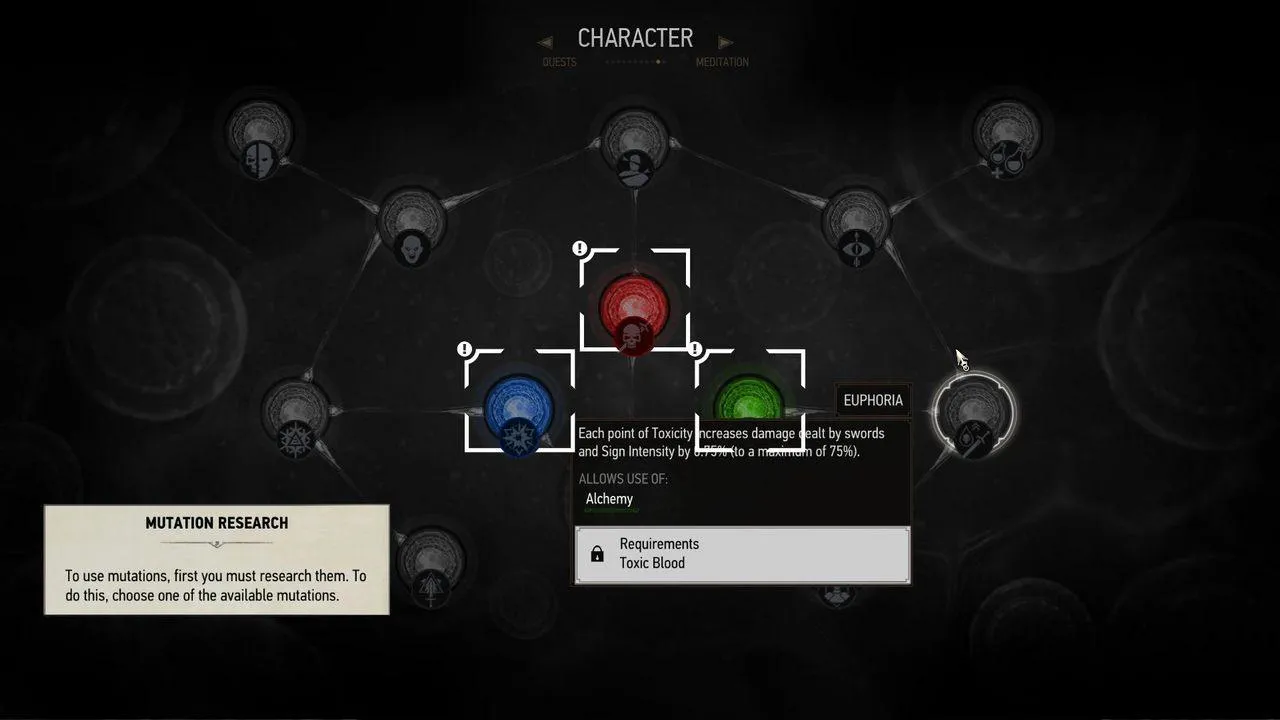 Mutations Menu